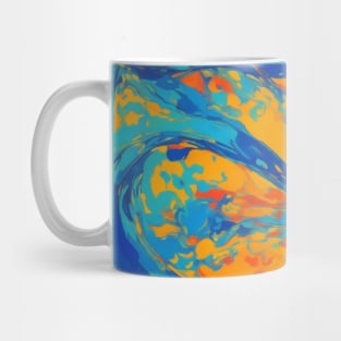 Aqua Abstraction Mug